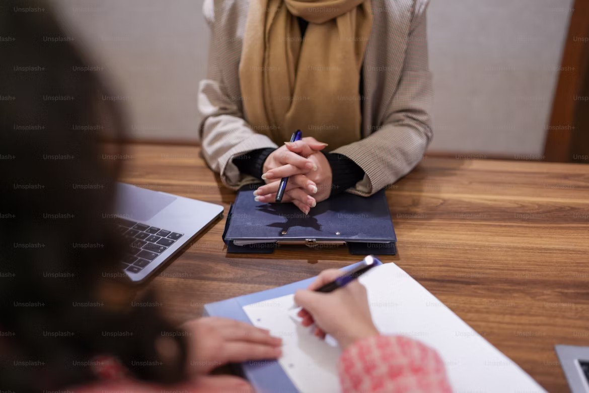 woman negotiating equity compensation package